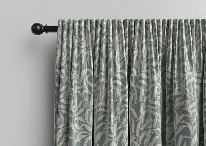 Trailing Vines, Victorian Blue - Made to Measure Curtains - Image 10